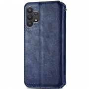 Кожаный чехол-книжка GETMAN Cubic (PU) для Samsung Galaxy A32 4G Синий