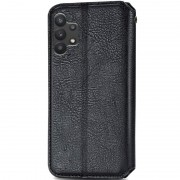 Кожаный чехол-книжка GETMAN Cubic (PU) для Samsung Galaxy A32 4G Черный