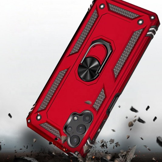 Ударостійкий чохол Serge Ring for Magnet для Samsung Galaxy A13 4G Червоний - зображення 3 