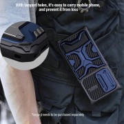 TPU+PC чехол Nillkin CamShield Adventurer Pro (шторка на камеру) для Samsung Galaxy S23 Ultra Interstellar Blue