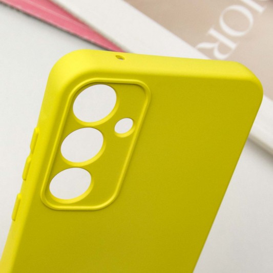 Чехол Silicone Cover Lakshmi Full Camera (A) для Samsung Galaxy S23 FE Желтый / Flash - изображение 4