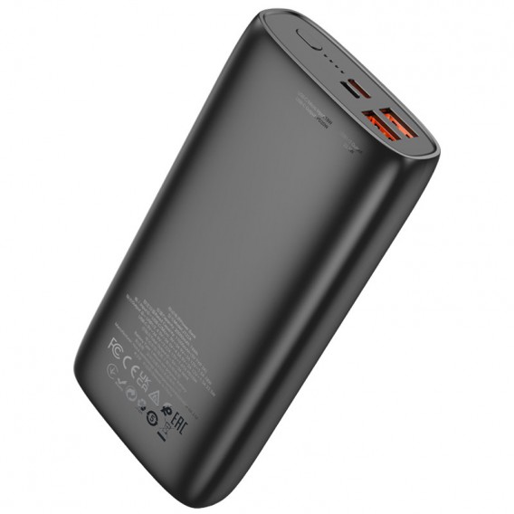 Портативний ЗП Power Bank Hoco J122A Respect 22.5W+PD20W 20000 mAh Black - зображення 6 
