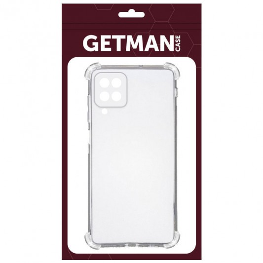 TPU чохол GETMAN Ease logo посилені кути Full Camera для Samsung Galaxy M53 5G Безбарвний (прозорий) - зображення 1 