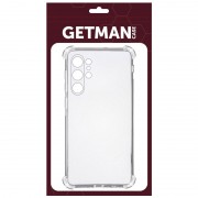 TPU чохол GETMAN Ease logo посилені кути Full Camera для Samsung Galaxy S22 Ultra Безбарвний (прозорий)