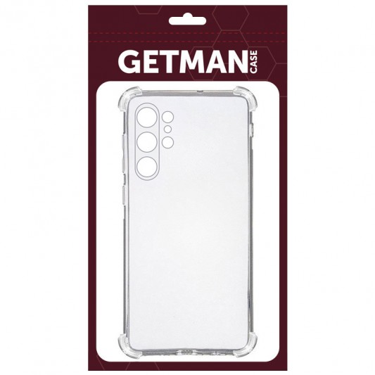 TPU чохол GETMAN Ease logo посилені кути Full Camera для Samsung Galaxy S22 Ultra Безбарвний (прозорий) - зображення 3 