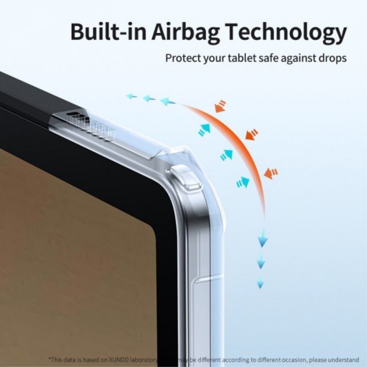 TPU+PC чехол Xundd Stand c усиленными углами для Samsung Galaxy Tab A9 (8.7'') Черный - изображение 5