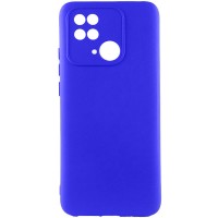 Чехол Silicone Cover Lakshmi Full Camera (AA) для Xiaomi Redmi 10C Синий / Iris