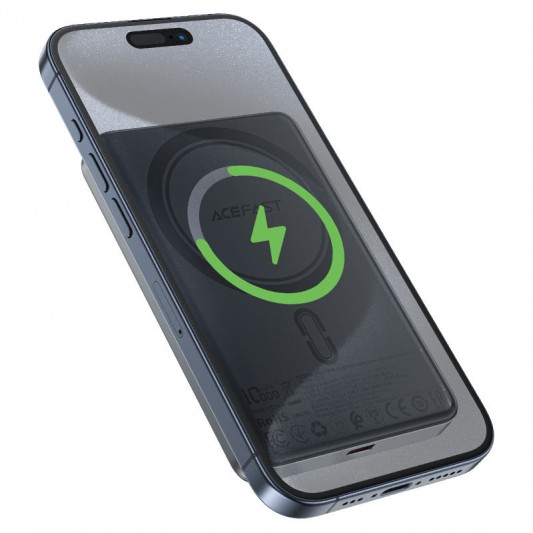 Портативний ЗП Power Bank Acefast M12 PD20W з БЗП 10000 mAh Black - зображення 3 