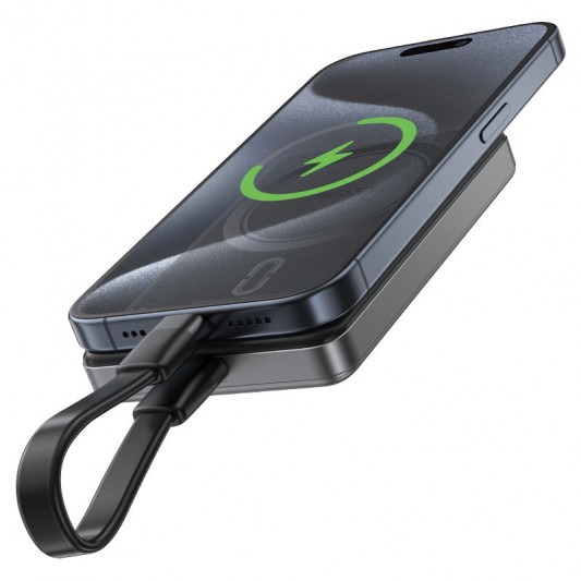 Портативний ЗП Power Bank Acefast M12 PD20W з БЗП 10000 mAh Black - зображення 5 