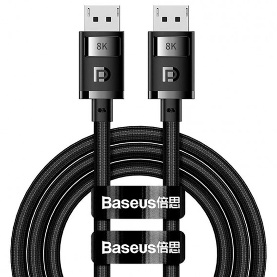 Дата кабель Baseus High Definition DP 8K to DP 8K (3m) (B00633706111-03) Cluster Black