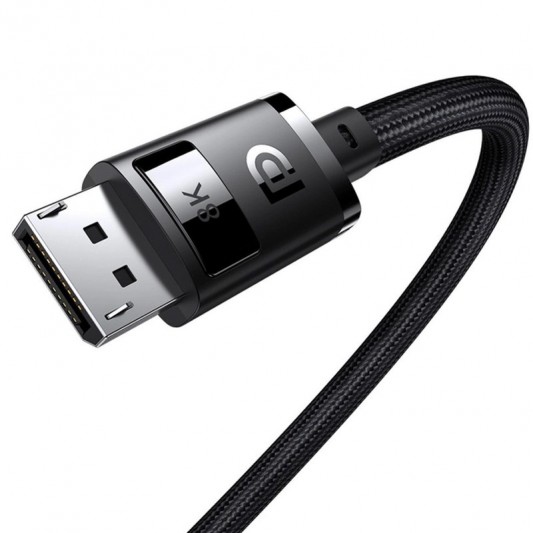 Дата кабель Baseus High Definition DP 8K to DP 8K (3m) (B00633706111-03) Cluster Black - зображення 2 