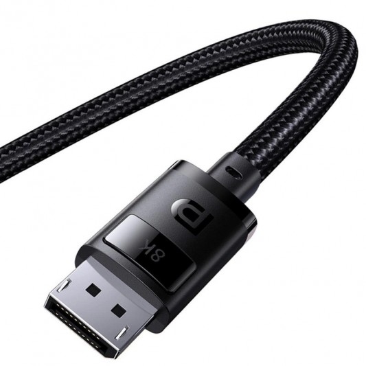 Дата кабель Baseus High Definition DP 8K to DP 8K (3m) (B00633706111-03) Cluster Black - зображення 4 