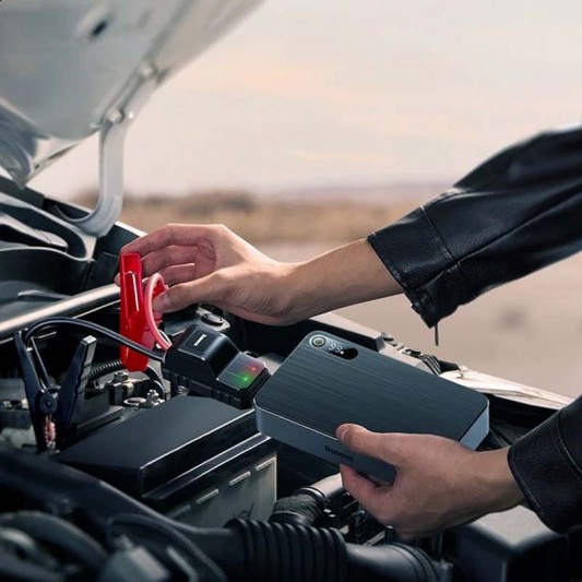 Пусковое устройство (бустер) для автомобиля Baseus Super Energy Pro+ 12000mAh (C00245700111) Black - изображение 6