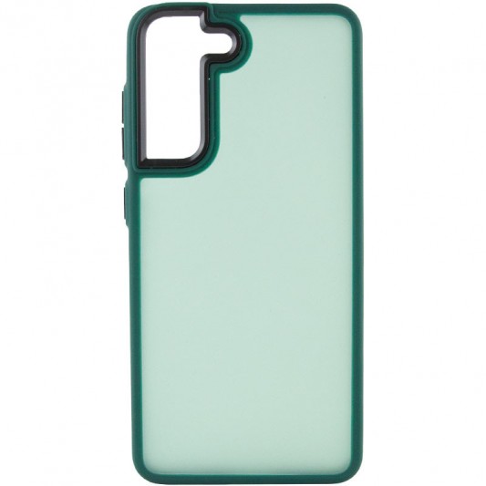 Чехол TPU+PC Lyon Frosted для Samsung Galaxy S22 Green - изображение 1