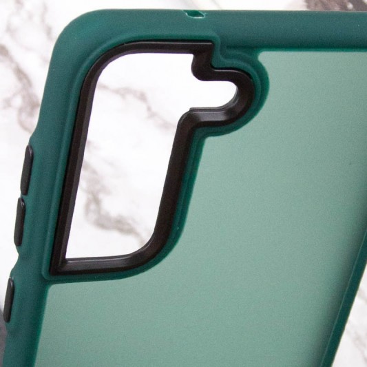 Чехол TPU+PC Lyon Frosted для Samsung Galaxy S22 Green - изображение 4