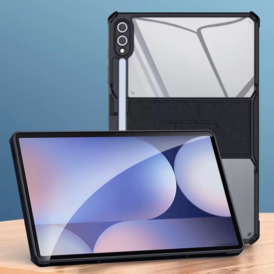 TPU+PC чехол Xundd Stand c усиленными углами для Samsung Galaxy Tab S10+ / S9+ (12.4") Черный - изображение 4