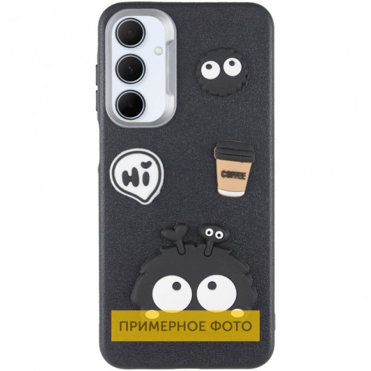 Чехол TPU Leather Toys для Xiaomi Redmi 12C / Poco C55 Monster / Black - изображение 1