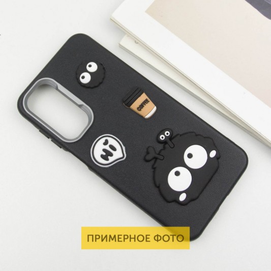 Чехол TPU Leather Toys для Xiaomi Redmi 12C / Poco C55 Monster / Black - изображение 2