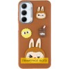 Чохол TPU Leather Toys для Xiaomi Redmi 12C / Poco C55 Labubu / Brown