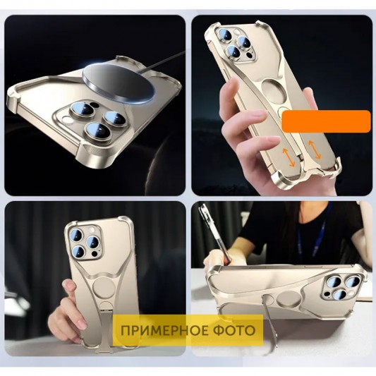 Чехол Bumper Y для Apple iPhone 15 / 16 (6.1") Desert titanium - изображение 3