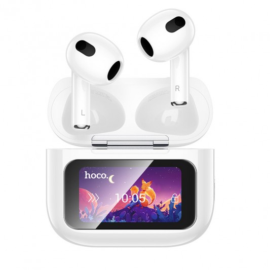 Беспроводные TWS наушники Hoco EW81 Elegant with Touch Screen ANC White - изображение 2