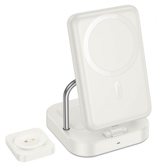 БЗП Hoco CQ16 Astute 4in1 + Power Bank PD20W 10000 mAh Milky White