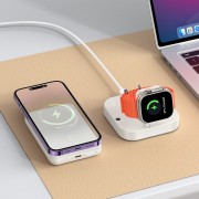 БЗП Hoco CQ16 Astute 4in1 + Power Bank PD20W 10000 mAh Milky White