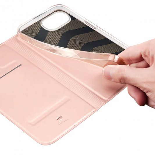 Чехол-книжка Dux Ducis с карманом для визиток для Apple iPhone 16e (6.1