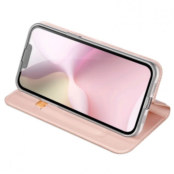Чохол-книжка Dux Ducis з кишенею для візиток для Apple iPhone 16e (6.1") Rose Gold