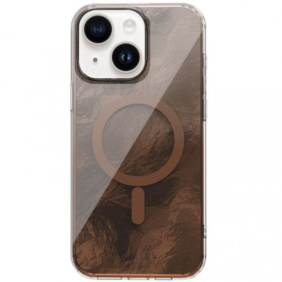 Чохол TPU Shiny Mountain (MagFit) для Apple iPhone 15 (6.1") Chocolate