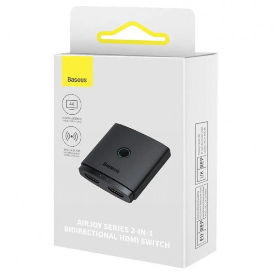 Переходник Baseus Hub AirJoy Series 2-in-1 Bidirectional HDMI Switch (B01331105111-0) Cluster Black