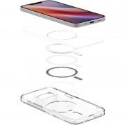 Чехол SGP Ultra Hybrid (MagFit) для Apple iPhone 16e (6.1") Прозрачный