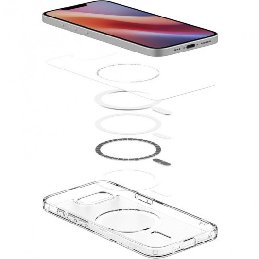 Чехол SGP Ultra Hybrid (MagFit) для Apple iPhone 16e (6.1") Прозрачный - изображение 5