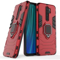 Ударопрочный чехол Transformer Ring for Magnet для Xiaomi Redmi Note 8 Pro Красный / Dante Red