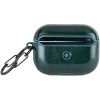 Шкіряний футляр Leather series для навушників AirPods Pro Зелений