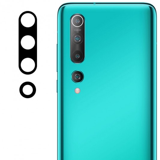 Гнучке захисне скло 0.18mm на камеру (тех.пак) для Xiaomi Mi 10 Чорний