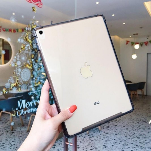 TPU+PC чехол Simple c усиленными углами для Apple iPad Pro 11" (2018) Серый (прозрачный) - изображение 1
