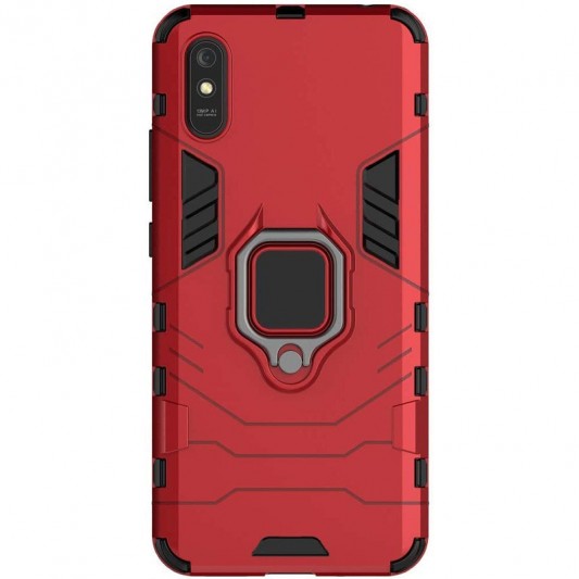 Ударостійкий чохол Transformer Ring for Magnet для Xiaomi Redmi 9A Червоний / Dante Red