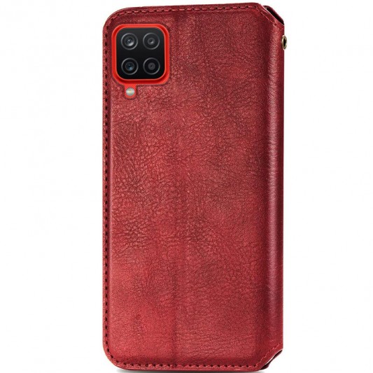 Шкіряний чохол-книжка GETMAN Cubic (PU) для Samsung Galaxy A12 / M12 Червоний - зображення 1 