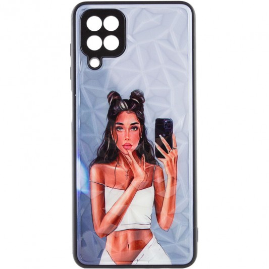 TPU+PC чохол Prisma Ladies для Samsung Galaxy A22 4G Black in White - зображення 1 
