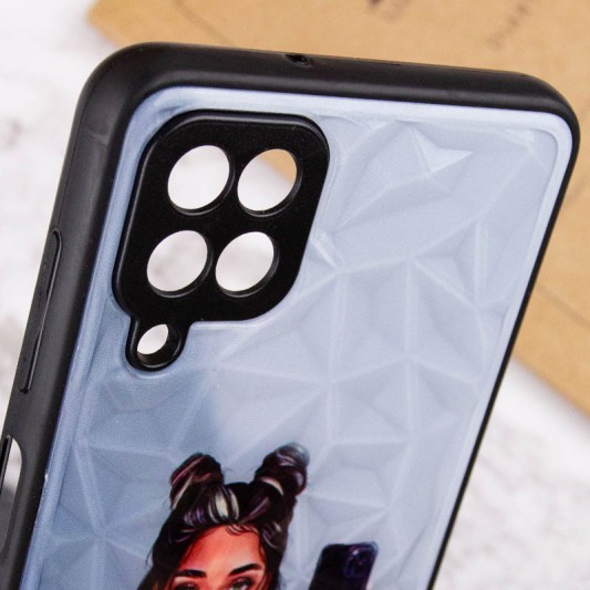 TPU+PC чохол Prisma Ladies для Samsung Galaxy A22 4G Black in White - зображення 4 