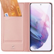 Чохол-книжка Dux Ducis з кишенею для візиток для Samsung Galaxy S22+ Rose Gold