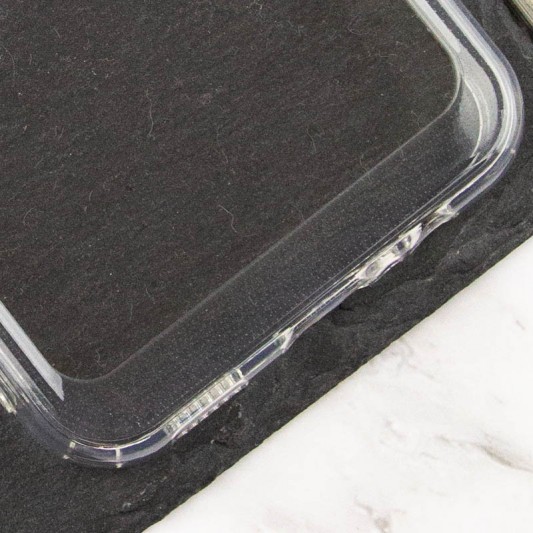 Чехол TPU+PC Clear 2.0 mm metal buttons для Xiaomi Redmi 12C Прозрачный - изображение 4