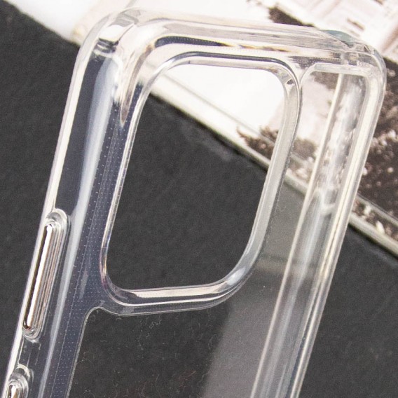 Чохол TPU+PC Clear 2.0 mm metal buttons для Xiaomi Redmi 12C Прозорий