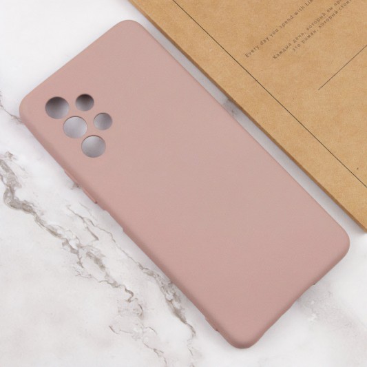 Чохол Silicone Cover Lakshmi Full Camera (AAA) для Samsung Galaxy A32 4G Рожевий / Pink Sand - зображення 3 
