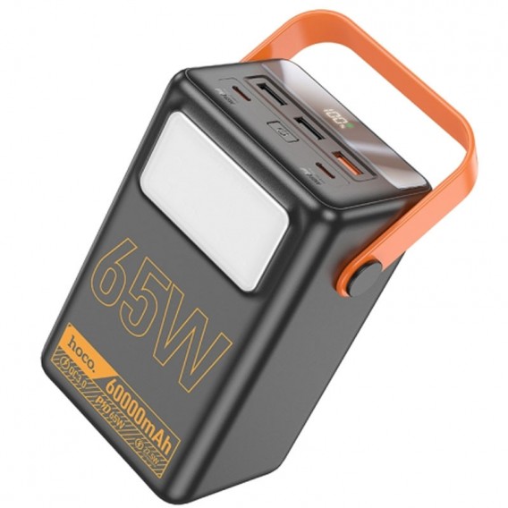Портативний ЗП Power Bank Hoco J110A Powerful PD65W 60000 mAh Black - зображення 1 