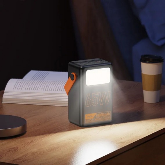 Портативний ЗП Power Bank Hoco J110A Powerful PD65W 60000 mAh Black - зображення 4 