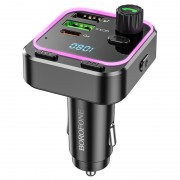 АЗУ FM модулятор Borofone BC53 Highway PD20W+QC3.0 (2USB-A/1C) Black