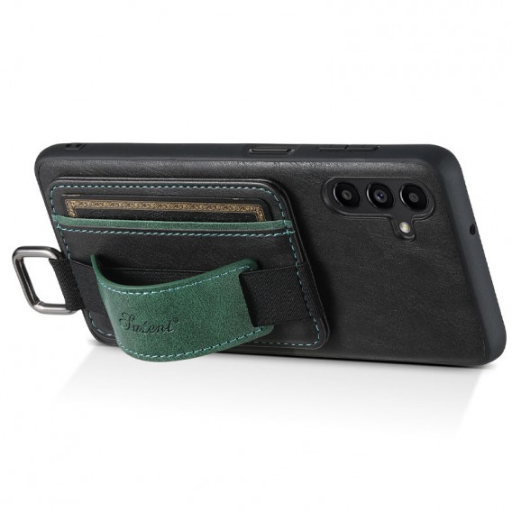Шкіряний чохол Wallet case and straps для Samsung Galaxy A54 5G Чорний / Black
