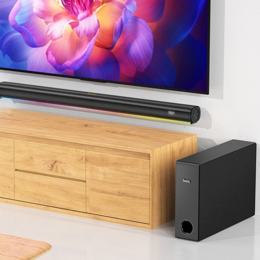 Bluetooth колонка Hoco HS1 Prestige home theater speaker Black - зображення 7 